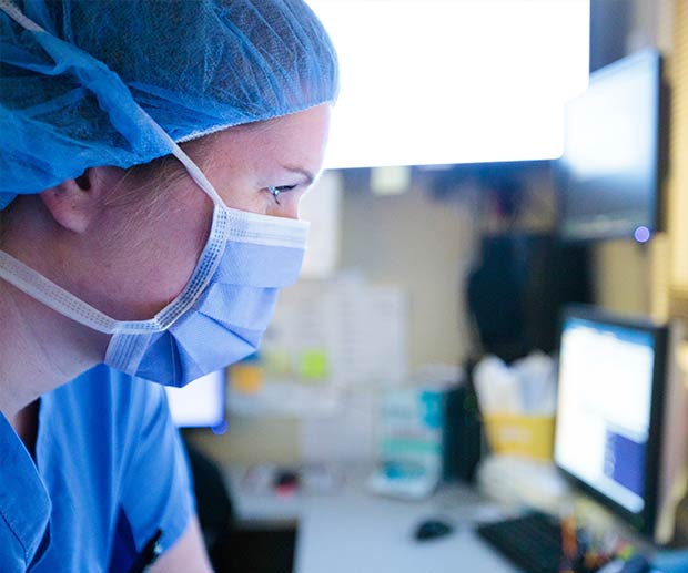 Nurse washing hands during COVID 19  outbreak